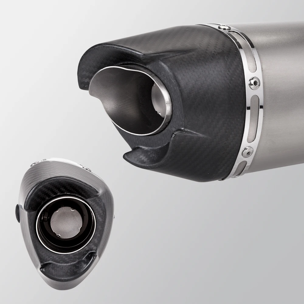 Silenciador de escape carbono Kawasaki Z900 Ninja 400 ZX6R CBR650 R3 - imagen 4