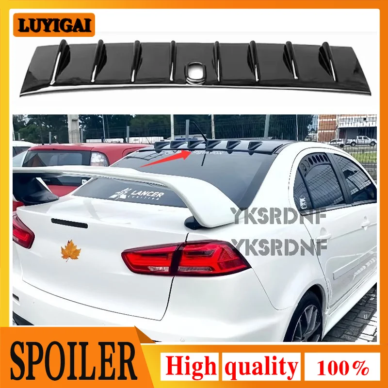Para Mitsubishi Lancer EX alerón de techo 2009 10 11 12 13 14 15 2016 Material plástico PP alerón de techo de ventana trasera de coche sin pintar