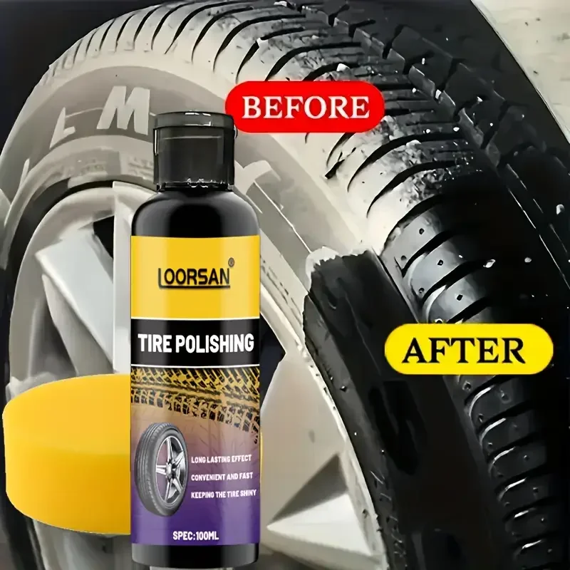 Cera brillo neumáticos y plásticos – duradero para coche