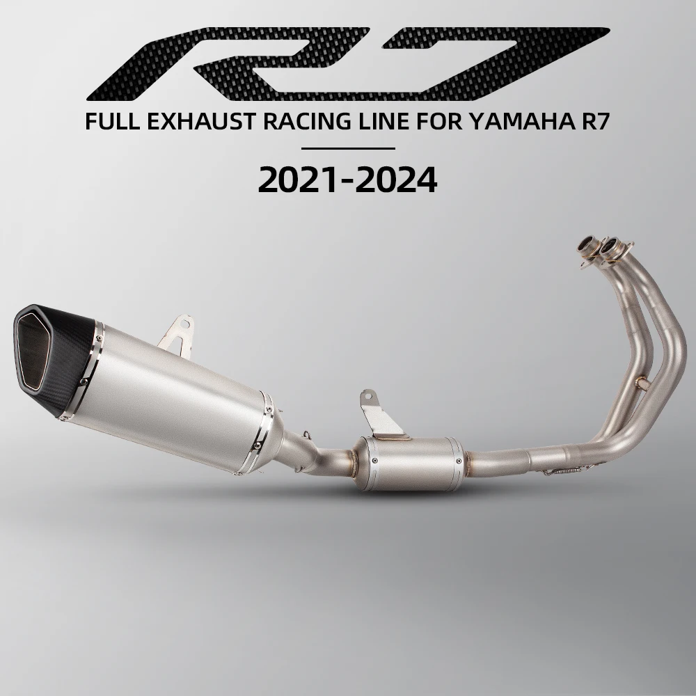 Escape completo Yamaha YZF R7, colector racing y silenciador carbono