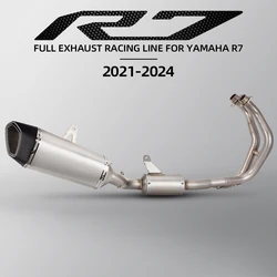 Escape completo Yamaha YZF R7, colector racing y silenciador carbono