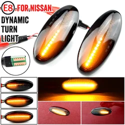 Intermitente LED dinámico lateral para Nissan Navara D22 (1998-2005)