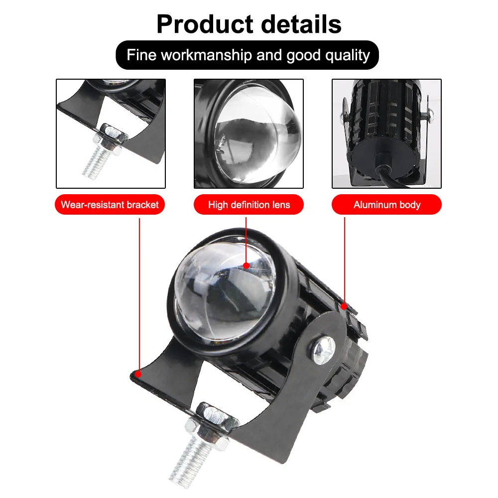 Faro LED antiniebla impermeable para coche y motocicleta, trabajo - imagen 4