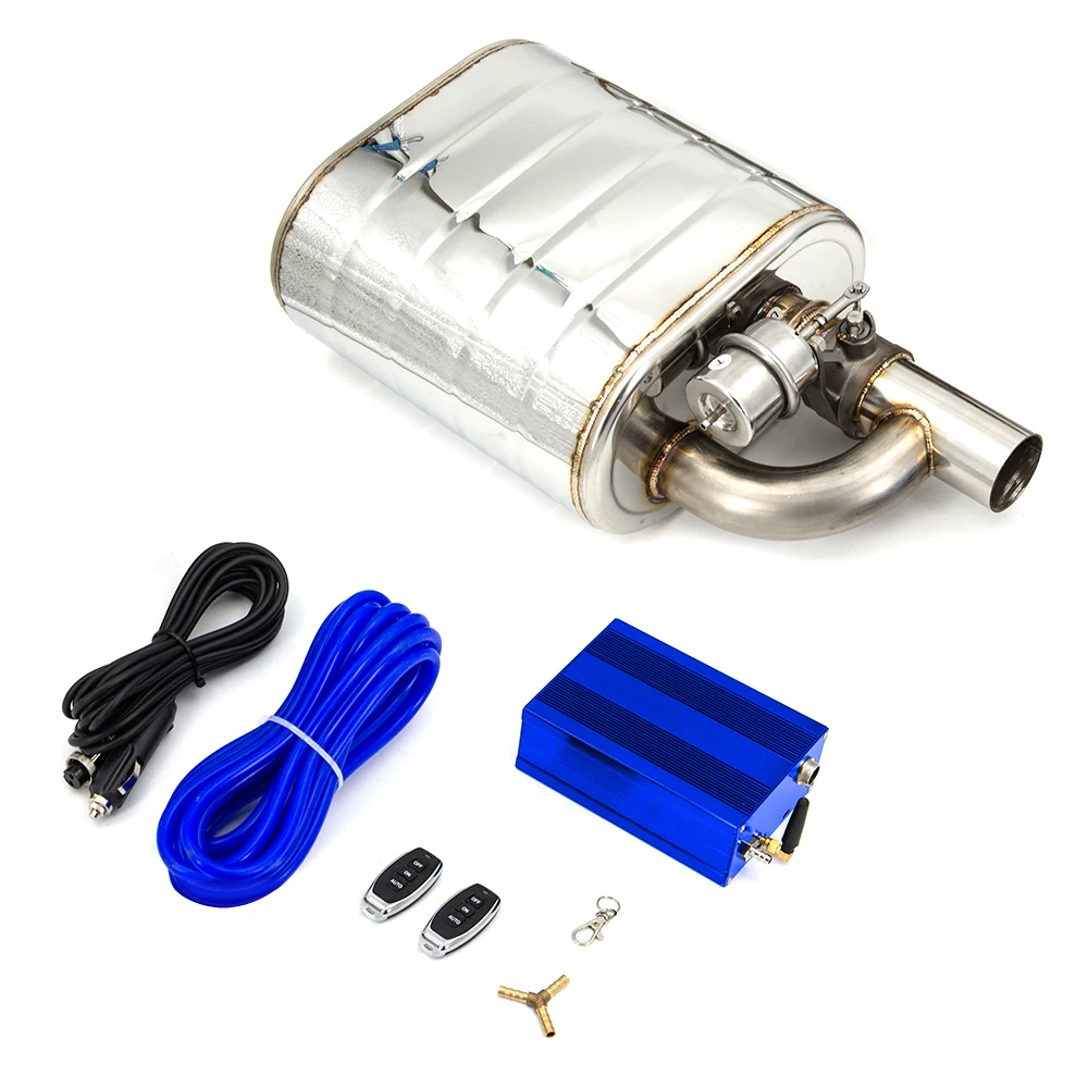 Válvula de Escape Eléctrica Universal Acero Inox 51-76 mm