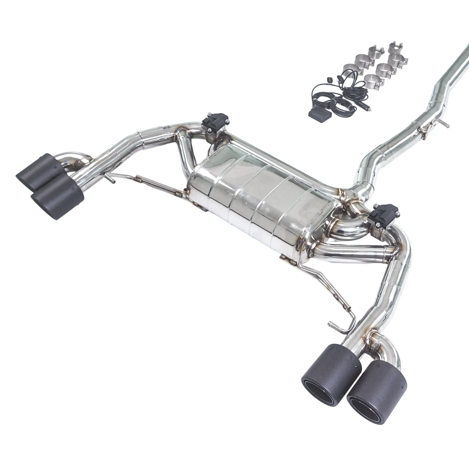 Escape deportivo GFC catback acero carbono BMW X3 X4 2.0T - imagen 4
