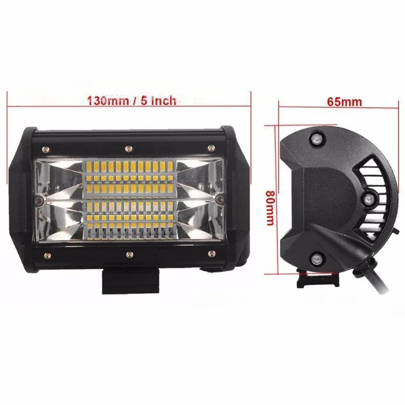 GoodCar Foco LED doble fila 5 pulgadas para bicicleta todoterreno - imagen 3