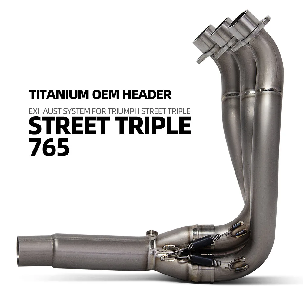 Colector escape titanio Triumph Street Triple