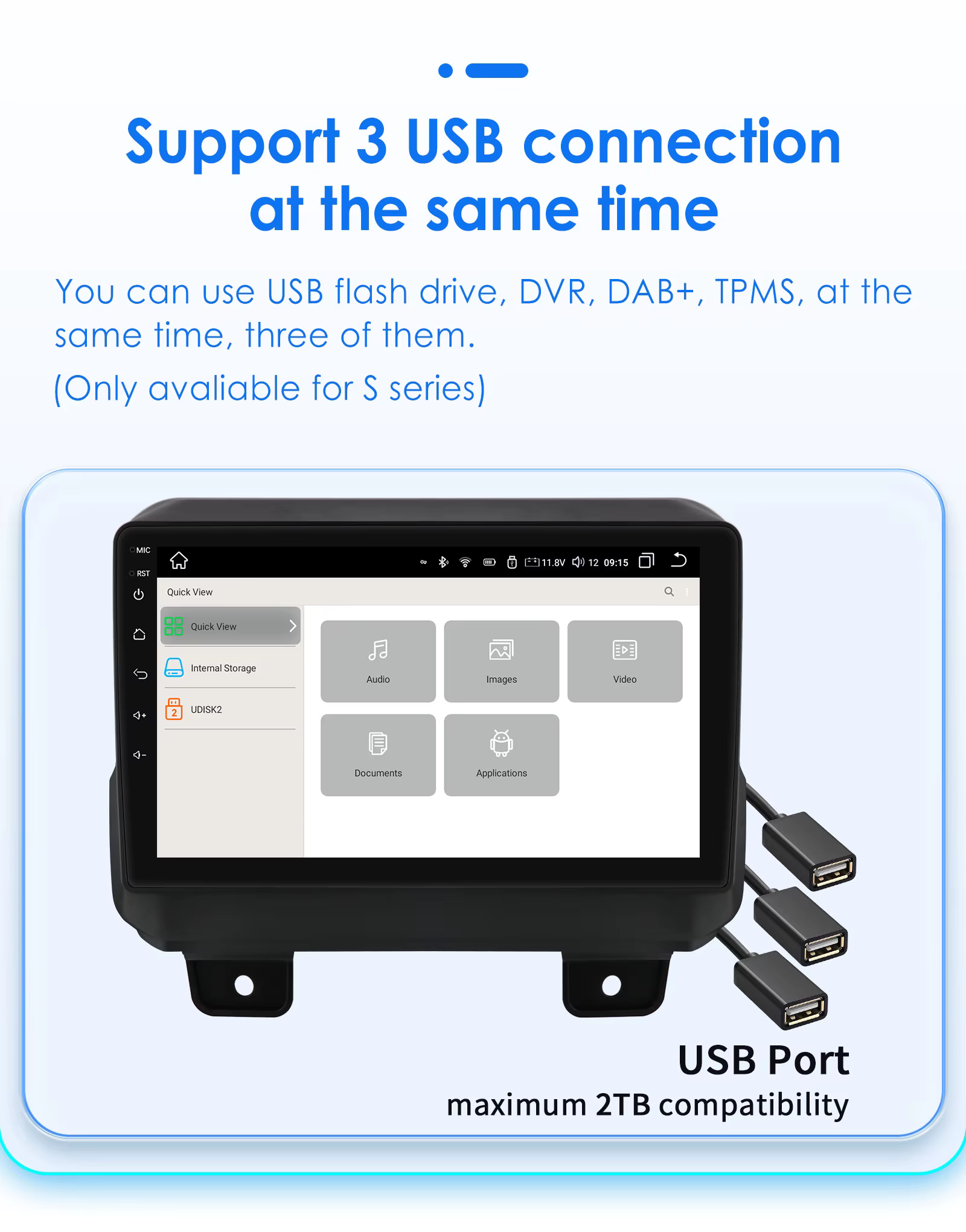 Autoradio Hizpo 2 DIN Android 13 GPS – Jeep Wrangler JL y Gladiator - imagen 3