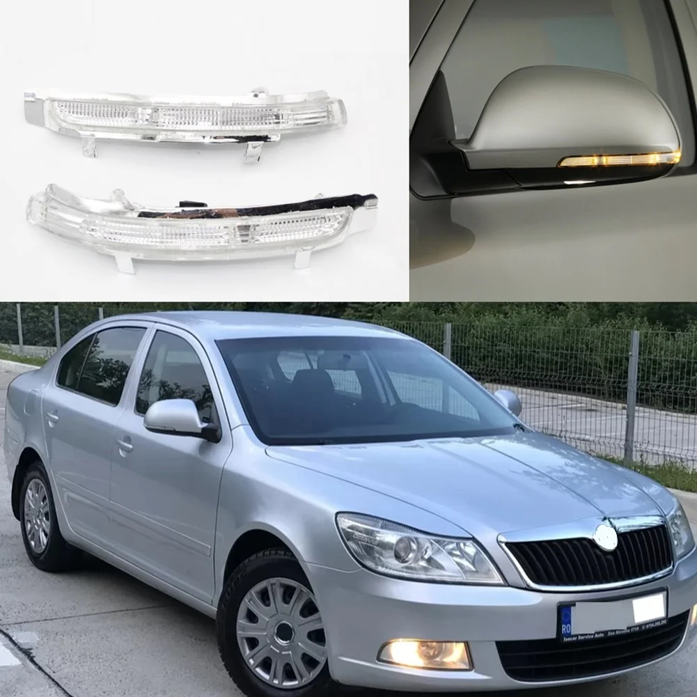 Luz LED para espejo con repetidor – Skoda Octavia II y Superb - imagen 2