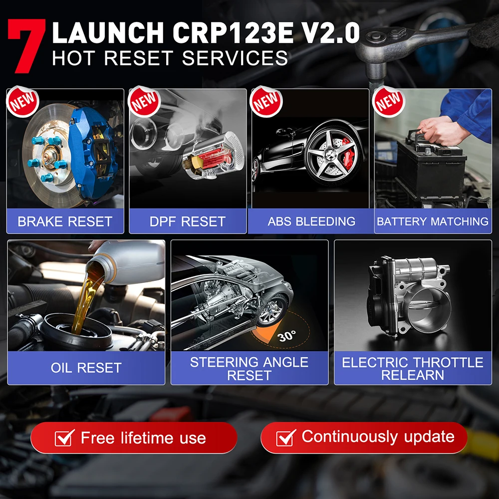 LAUNCH X431 escáner OBD2 diagnóstico ABS SRS para coche - imagen 3