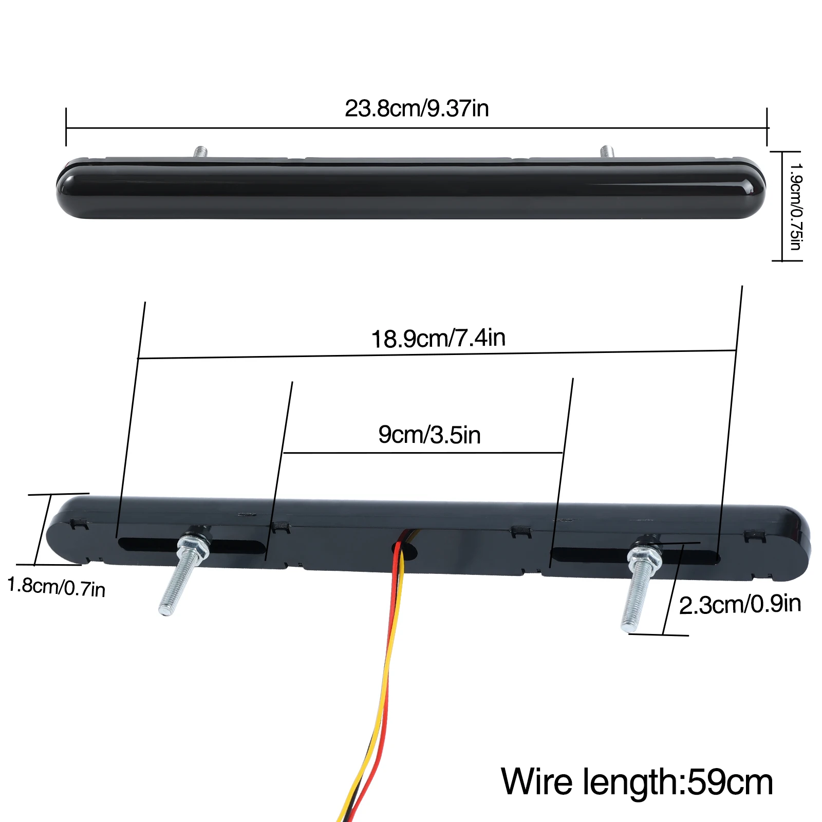 Tira LED trasera secuencial 12V-24V universal para coche - imagen 5