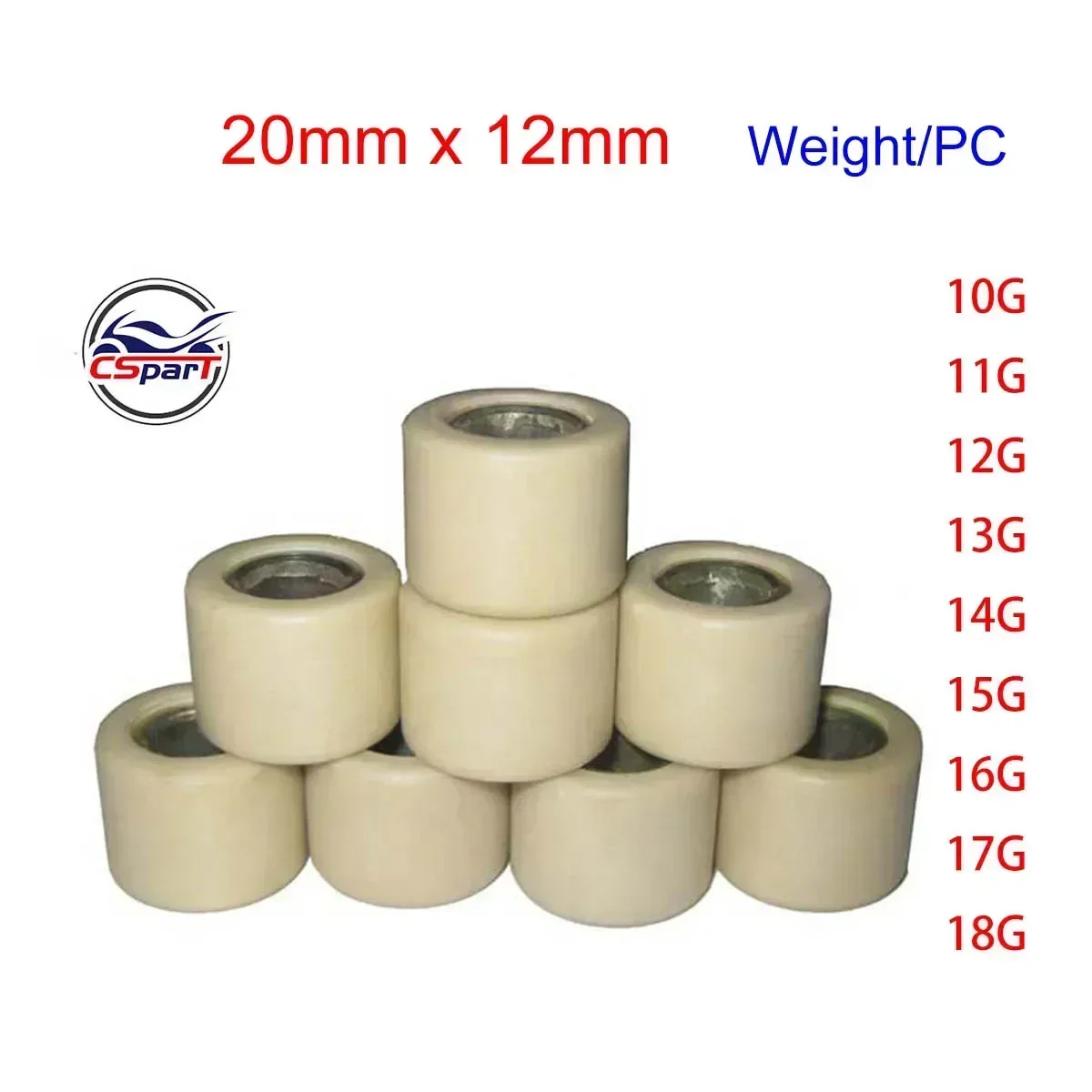 Rodillos variador VOG para Yamaha NMAX 155cc