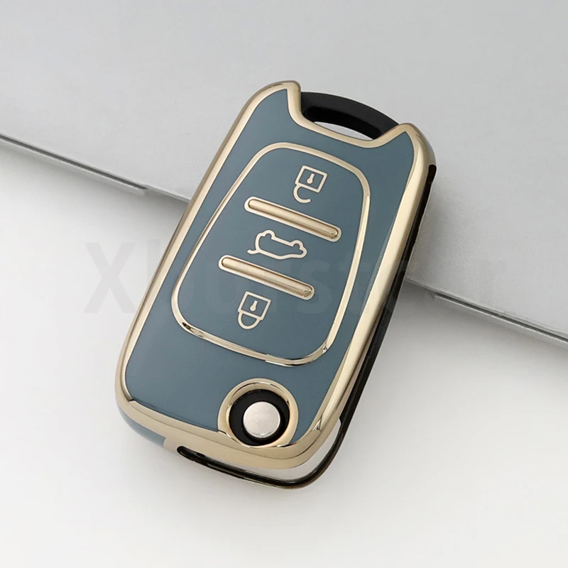 Funda TPU plegable llave coche 3 botones Hyundai I20 I30 Kia Rio - imagen 5
