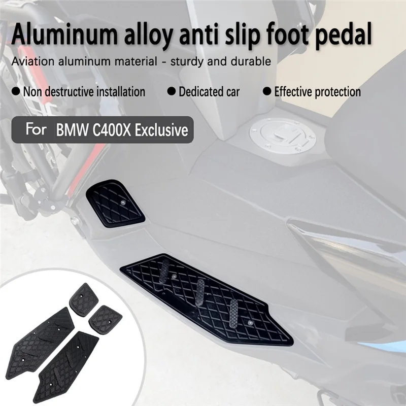 Reposapiés de aluminio antideslizantes para BMW C 400 X - imagen 3