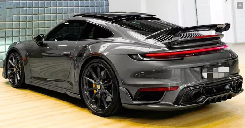 Alerón difusor trasero fibra de carbono Porsche 911 992 Turbo S - imagen 3