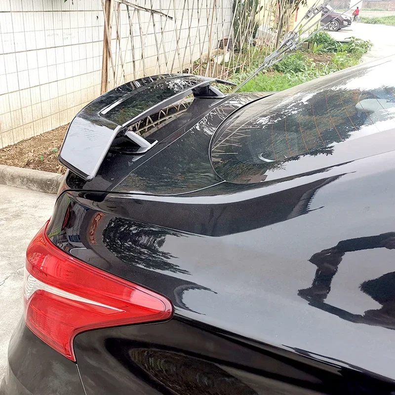 Alerón de maletero, superficie de carbono, estilo MGS, accesorios de coche, ala trasera para Nissan Sentra Sylphy 2012 - 2018 - imagen 3