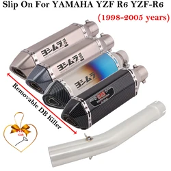 Tubo intermedio de escape Yoshimura para Yamaha YZF-R6 1998-2005