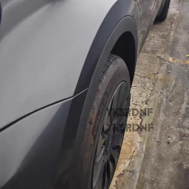 4 Uds para Tesla Model Y 2020 a 2024 guardabarros de coche de alta calidad guardabarros de coche Protector de cejas tira embellecedora de arco de rueda - imagen 5