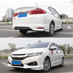 Kit de carrocería para Honda City 15-20, labio delantero envolvente modificado, labio trasero, falda lateral, ala trasera, accesorios para coche
