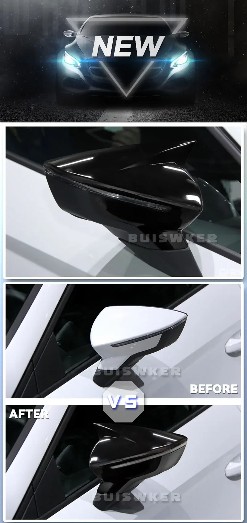 Tapas de cubierta para espejo retrovisor SEAT Leon MK3
