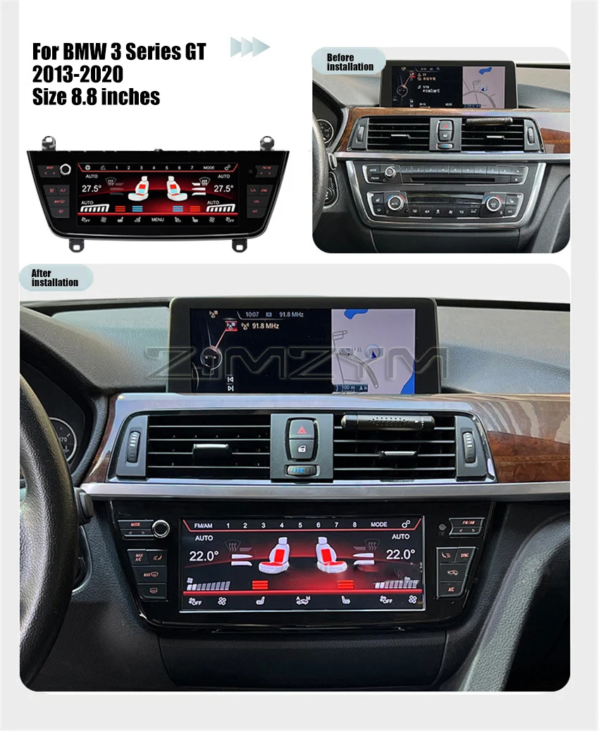 Panel digital de control de climatización para BMW