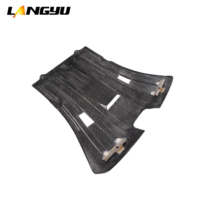 Piezas de coche Langyu, labio difusor trasero de fibra de carbono seco para Porsche 911 992 Carrera, placa protectora inferior estilo GT3 mejorada - imagen 4