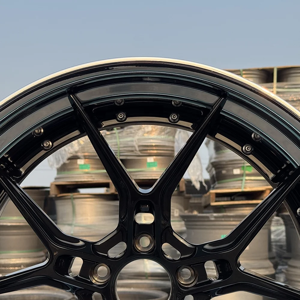 Llanta de 2 piezas 19 20 21 22 24 pulgadas rueda de coche de carreras forjada personalizada 5x114,3 ruedas de aleación cromadas 6061-T6 para Porsche - imagen 5