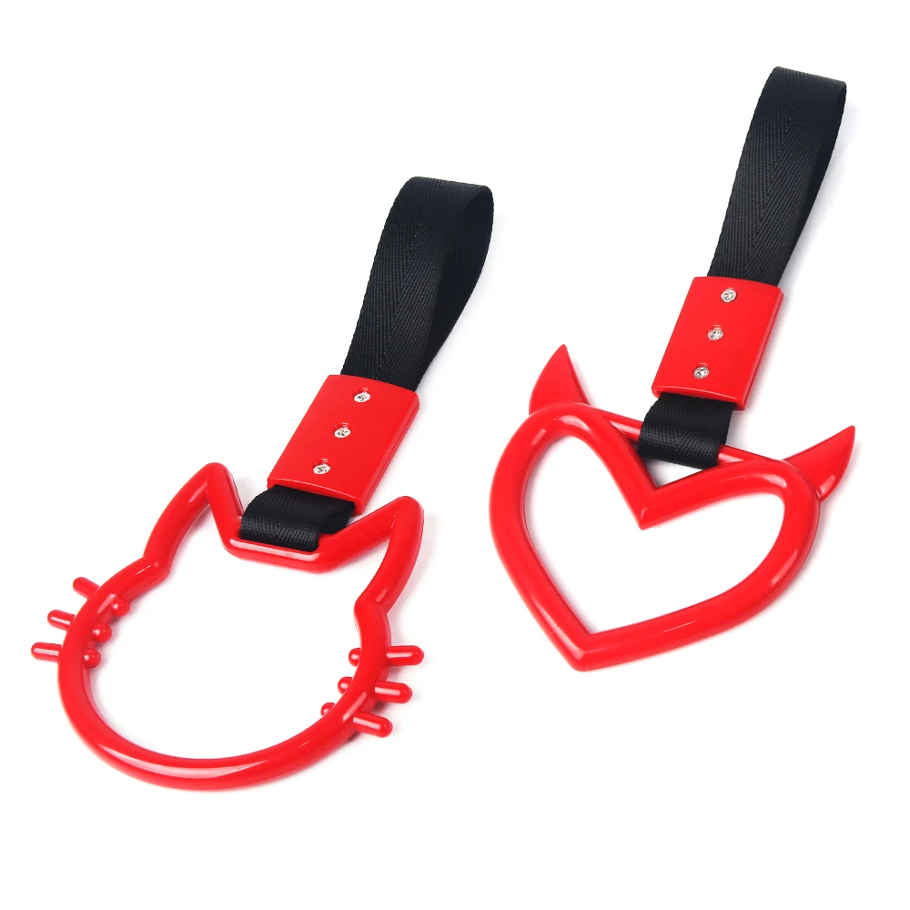 Nueva forma Tsurikawa JDM tren autobús manija correa de mano correa de encanto de deriva anillo de advertencia de deriva para suministros de parachoques trasero de coche - imagen 3