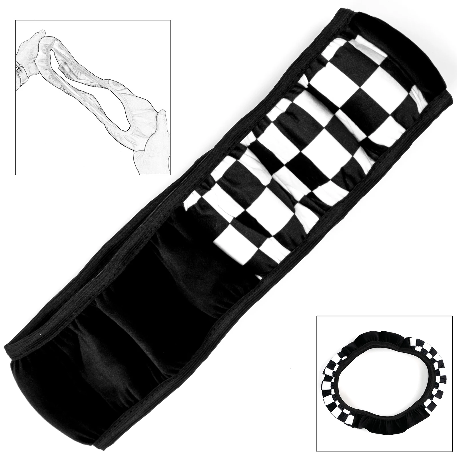 Cubierta de volante felpa antideslizante 38 cm para mujer - Invierno - imagen 4