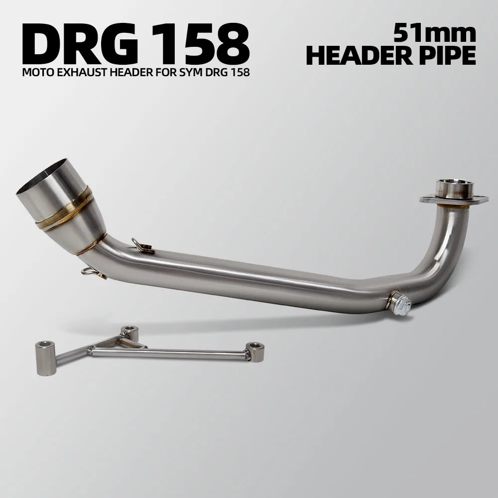 Colector escape inoxidable 51mm SYM DRG BT 158