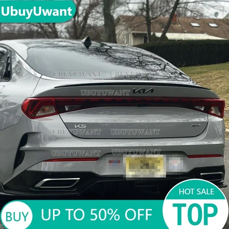 UbuyUwantFor Kia Optima K5 GT 2020 2021+ alerón ABS plástico brillante negro maletero trasero labio decoración de ala trasera de coche