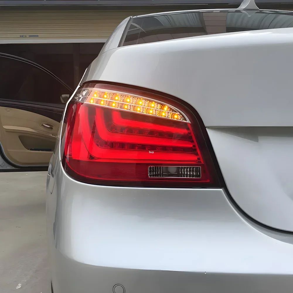 Para BMW 5 Series E60 2003-2010 conjunto de lámparas traseras de coche actualización resaltar parpadeante luz trasera de coche LED toda nueva actualización Plug and Play