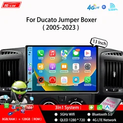 Radio 2Din CarPlay Android Auto WiFi Bluetooth 4G para Fiat Ducato