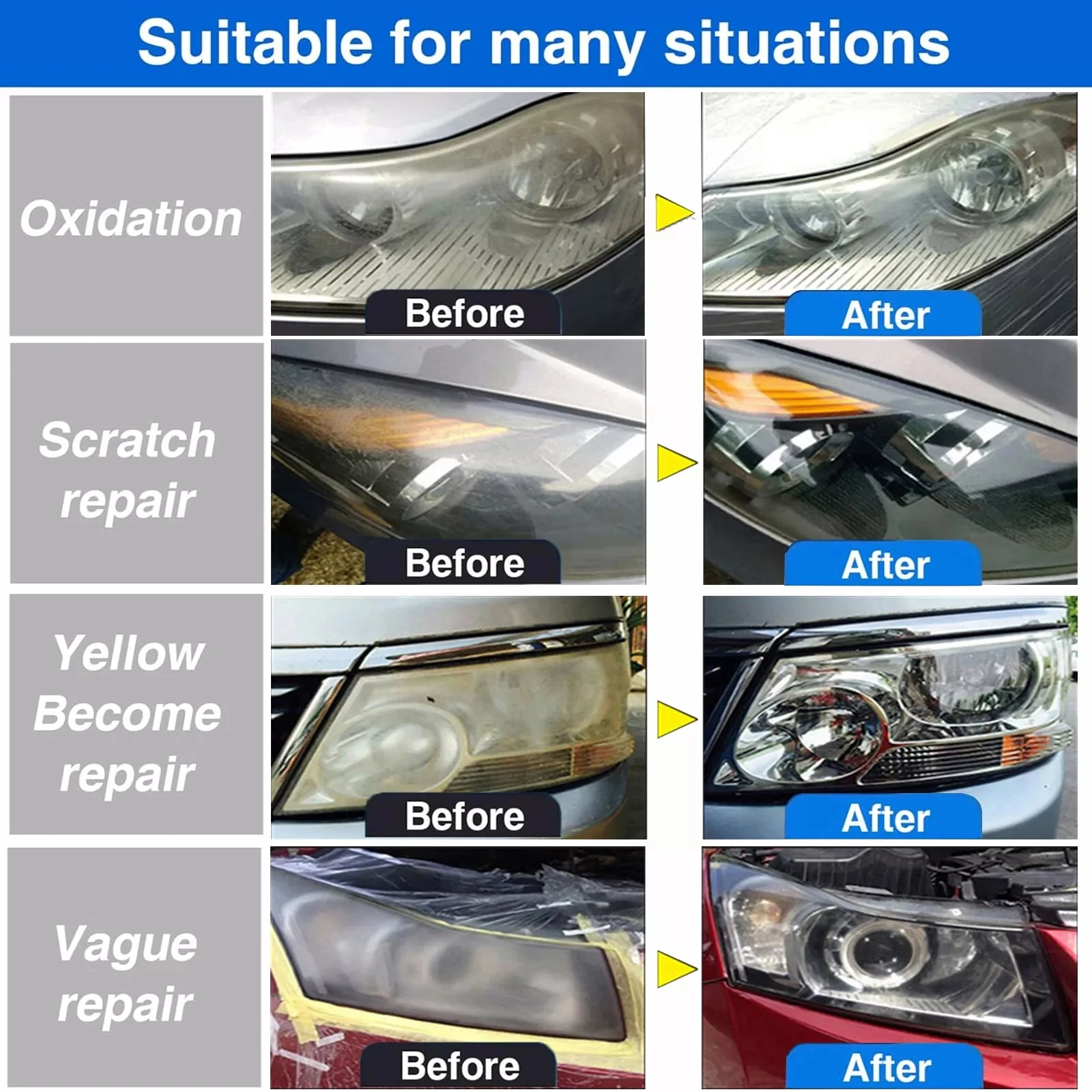 Kit pulido y restauración de faros de coche antiarañazos - imagen 4