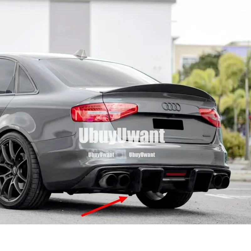 Protector difusor trasero fibra de carbono Audi A4 S4 B8 B8.5 Sedán - imagen 3
