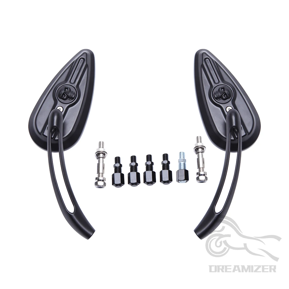 Espejos retrovisores lágrima para Harley Sportster y Street Glide - imagen 3