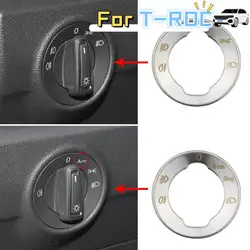 Adhesivo decorativo panel faro VW T-Roc 2017-2022 – Acero inoxidable