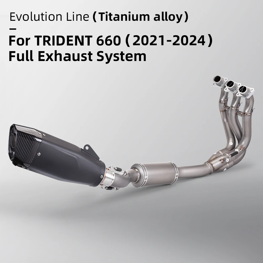 Kit escape completo titanio para Triumph Trident 660 2021-2024