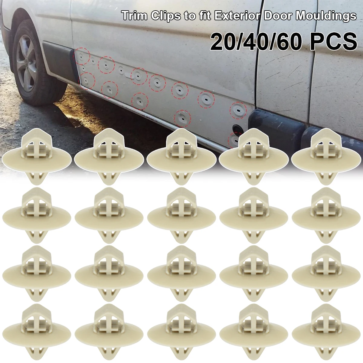 Clips moldura lateral Nissan Primastar, Opel Vivaro y Renault Trafic