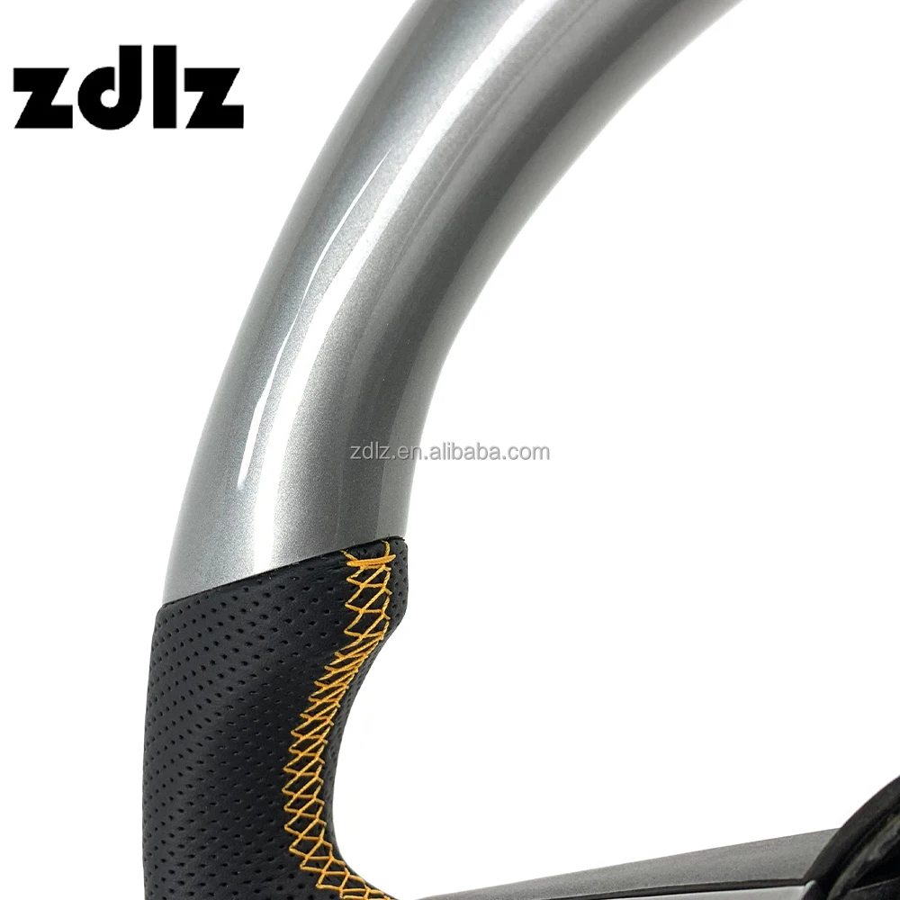Volante de fibra de carbono plateado Jeep Wrangler y Grand Cherokee - imagen 4