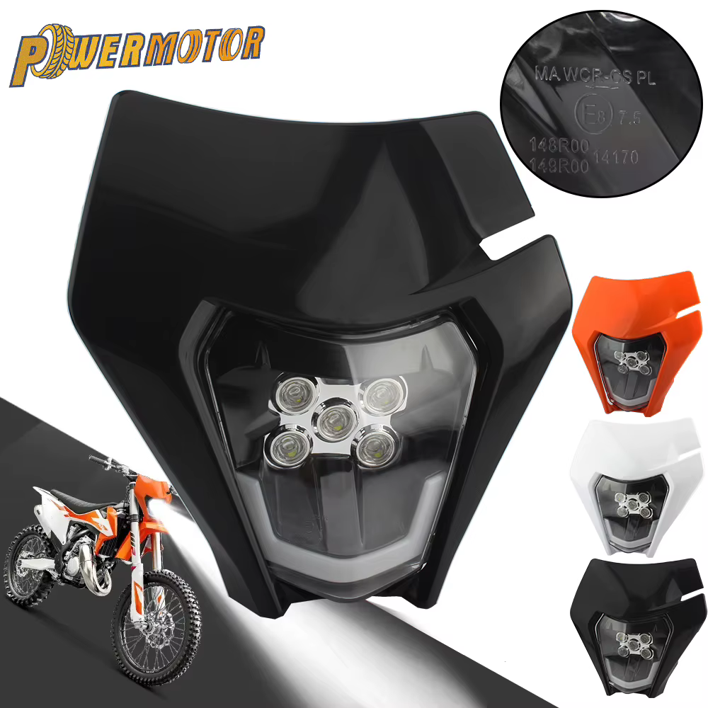 Placa portafaro LED KTM EXC/SX para motocross y enduro