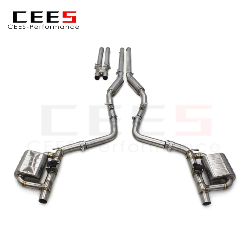 CEES para Dodge Charger 2012+ sistema de Escape Catback silenciador de Escape de coche de carreras de acero inoxidable con Control remoto - imagen 2