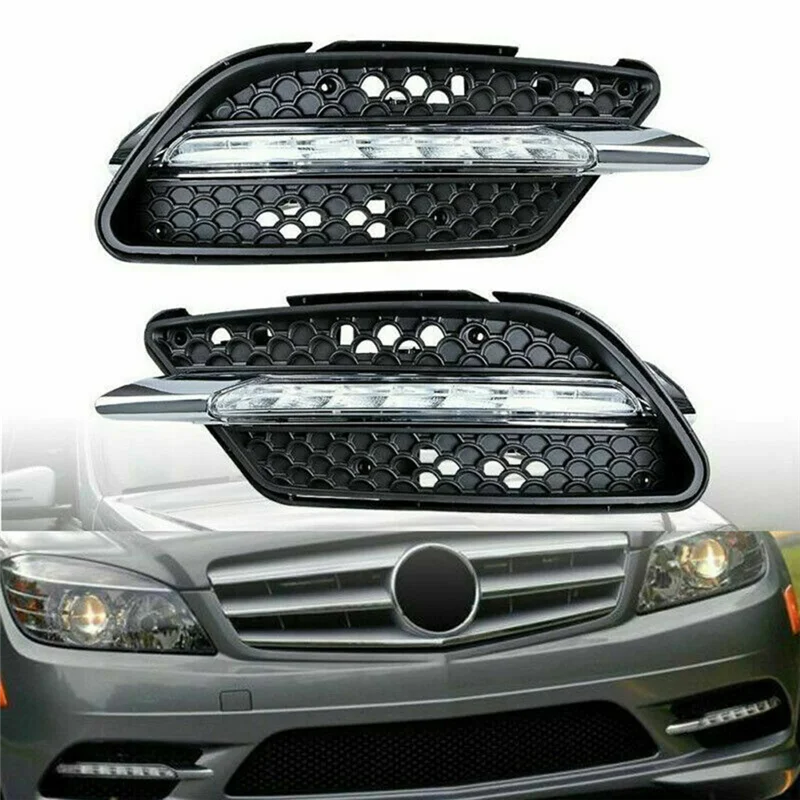 Lámpara antiniebla LED DRL derecha Mercedes-Benz C300 W204 2008-2011 - imagen 3
