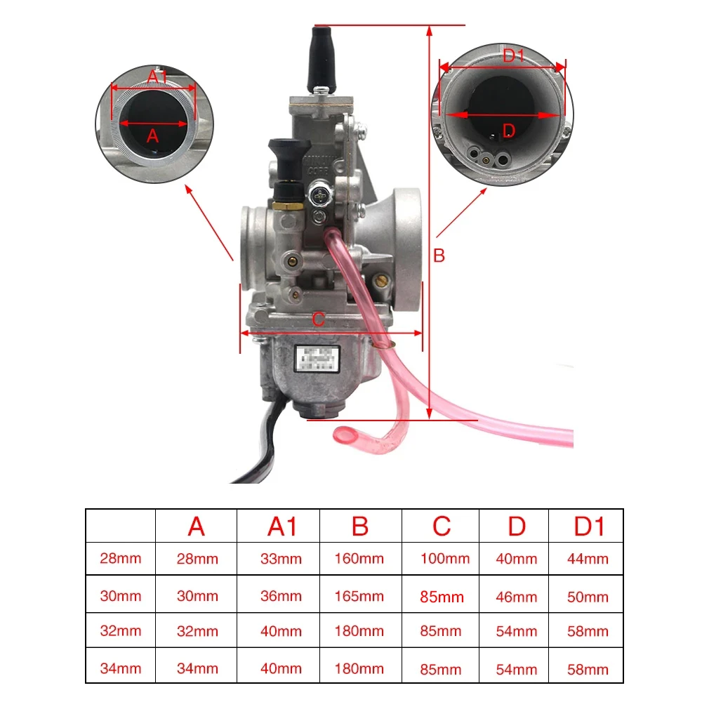 Deslizante carburador Mikuni ZSDTRP compatible serie TM24 a TM38 - imagen 3