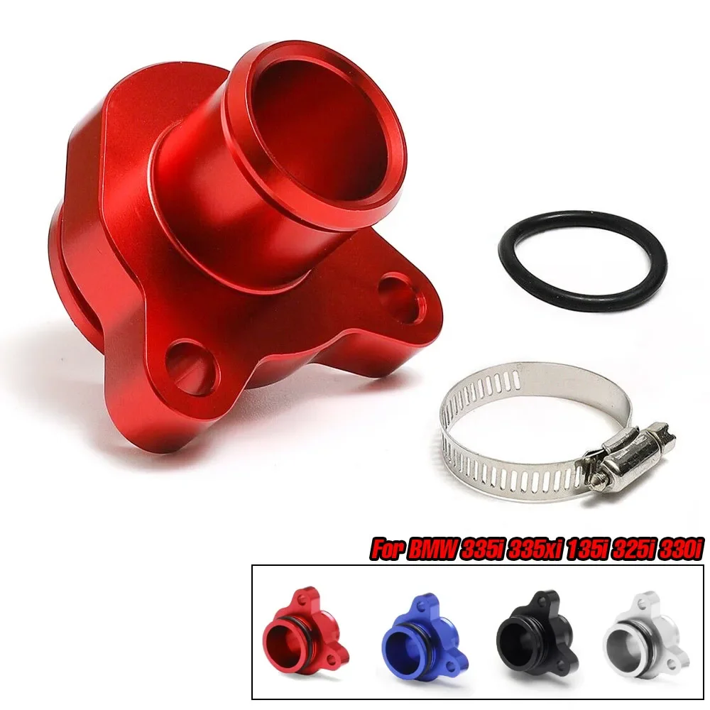 11537541992 Conector manguera agua aluminio BMW N53 335i 335xi 330i - imagen 3