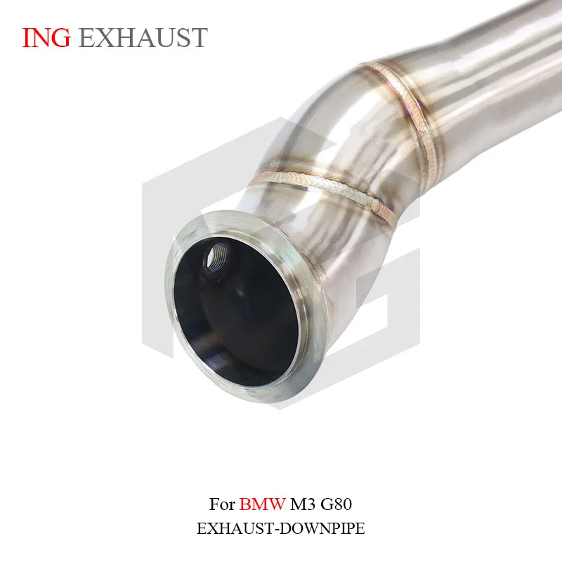 Para G80 M3 tubo de bajada tubo recto Turbo sistema de escape trasero actualización no resistido sin envoltura de calor - imagen 4