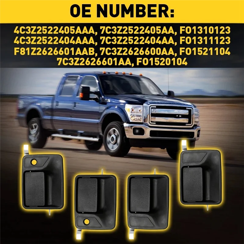 AB56 Manijas puerta exterior Ford F250 F350 F450 F550 Super Duty - imagen 5