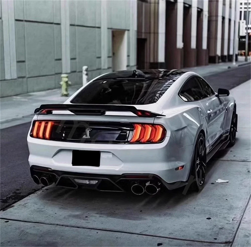 Alerón trasero Mustang GT500 2015-2023 ABS fibra carbono negro brillante - imagen 3