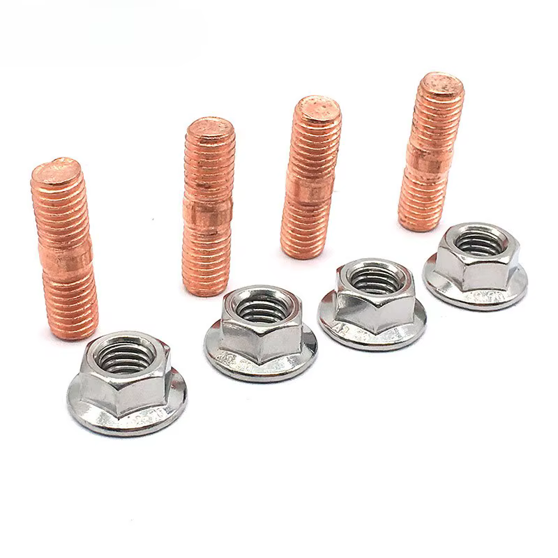 Juego de pernos Turbo M10 X1.5 Rosca T3 T4 T6 Tuercas de pernos de brida Turbo de alta resistencia - imagen 2