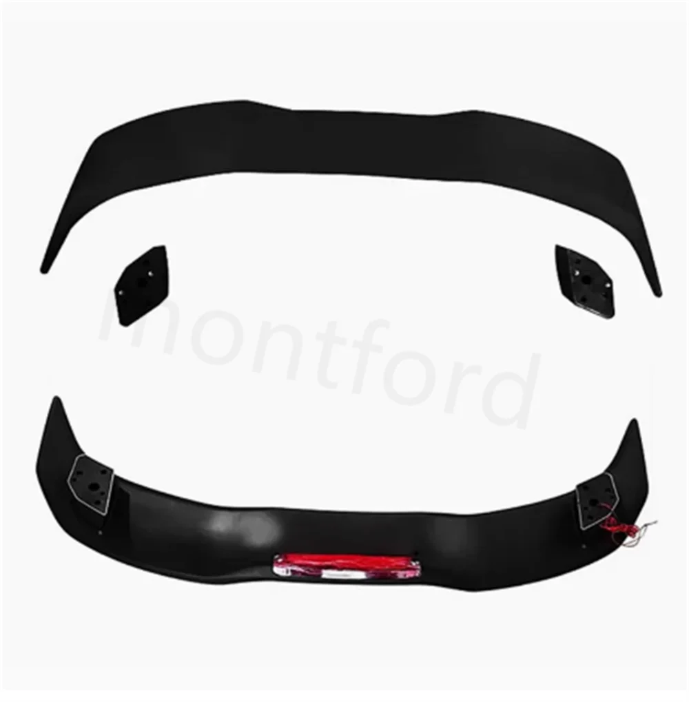 Alerones de coche hechos en ABS de fábrica, alerón de luz de freno trasero negro brillante para Honda City 2014 2015 2016 2017 2018 2019 - imagen 5